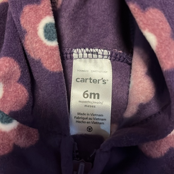 Carter’s Zip-Up Hooded Fleece Jumpsuit - Picture 4 of 5